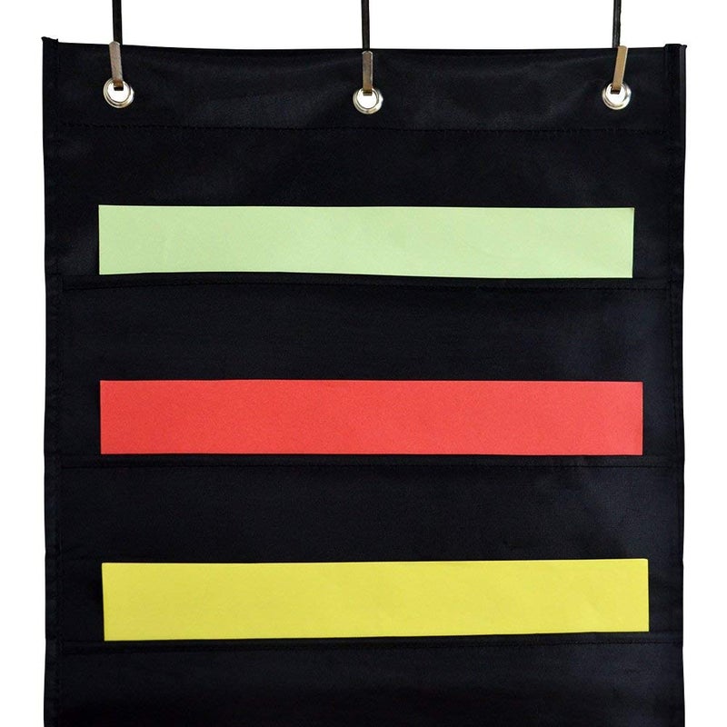 ZKOO Hanging File Folders Pocket Chart  10 Pocket & 3 Hanger Cascading Wall Organizer - Organize Your Assignments  Files  Scrapbook Papers & More  Perfect Organization for Classroom  Home  Office - Image 5